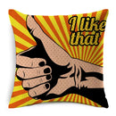 Axyaa POP Art Pineapple Throw Pillow Cover - Modern Decorative Cushion