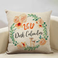 Axyaa Life Beautiful Words Linen Cushion Cover 45x45cm Luxe Bedroom Decor