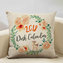 Axyaa Life Beautiful Words Linen Cushion Cover 45x45cm Luxe Bedroom Decor