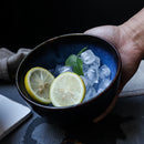Axya Ceramic Salad Bowl Set - Japanese Style Retro Tableware for Home and Restaurant