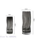 Axyaa Clear Glass Vase: Stylish Cylinder for Hydroponic Flowers and Home Decor