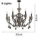 Axyaa Retro Resin LED Chandelier for Home Decor and Lighting