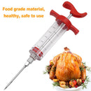 Axyaa Stainless Steel BBQ Seasoning Injector Cooking Syringe - Flavor Tool