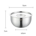 Axyaa Stainless Steel Bowl with Lid, Food Container, Kitchen Tableware