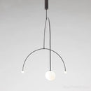 Axyaa Geometric Lines Lustre Pendant Lights | Modern Nordic Loft Minimalist Kitchen Bedroom Lighting