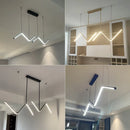 Axyaa Modern Nordic Line Chandelier for Dining Table and Bar