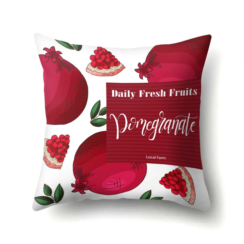 Fresh Fruits Watermelon Throw Pillow Covers by Axyaa