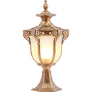 Axyaa Retro Outdoor Wall Light - Waterproof IP65 Pillar Post Lamp in Classical Design