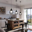 Axya Loft Cage Pendant Lamp: Modern Nordic Vintage Retro Industrial Hanging Light