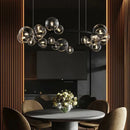 Axyaa Glass Bubble Chandelier Light for Dining Room and Store