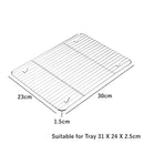 Axyaa Stainless Steel Baking Tray & Cooling Rack Set - Nonstick Oven Pan & Kitchen Bakeware