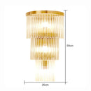 Axyaa Crystal Wall Lamp: Nordic Influencer-Style Light Luxury for Bedroom and Aisle Decor