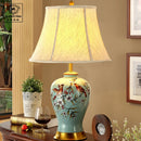 Axyaa Ceramic Vase Table Lamp - Elegant Bedroom and Living Room Night Light