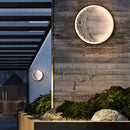Axya Moon Aluminum Wall Sconces: LED Outdoor Waterproof Landscape Garden Lamp.