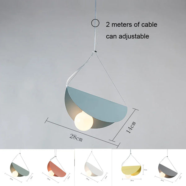 Axyaa Modern Geometry LED Pendant Light for Colorful Indoor Decoration