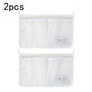 Axyaa Mesh Refrigerator Storage Bag: Double Compartment Hanging Kitchen Organizer