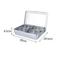 Axyaa Stainless Steel Spice Jar Set with Rack