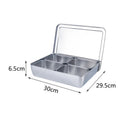 Axyaa Stainless Steel Spice Jar Set with Rack