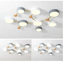 Axyaa Nordic Wood Ceiling Chandelier Light for Living Room Bedroom Decor