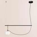 Axyaa Glass Ball Pendant Light: Modern Design for Bedroom, Bar, and Cafe