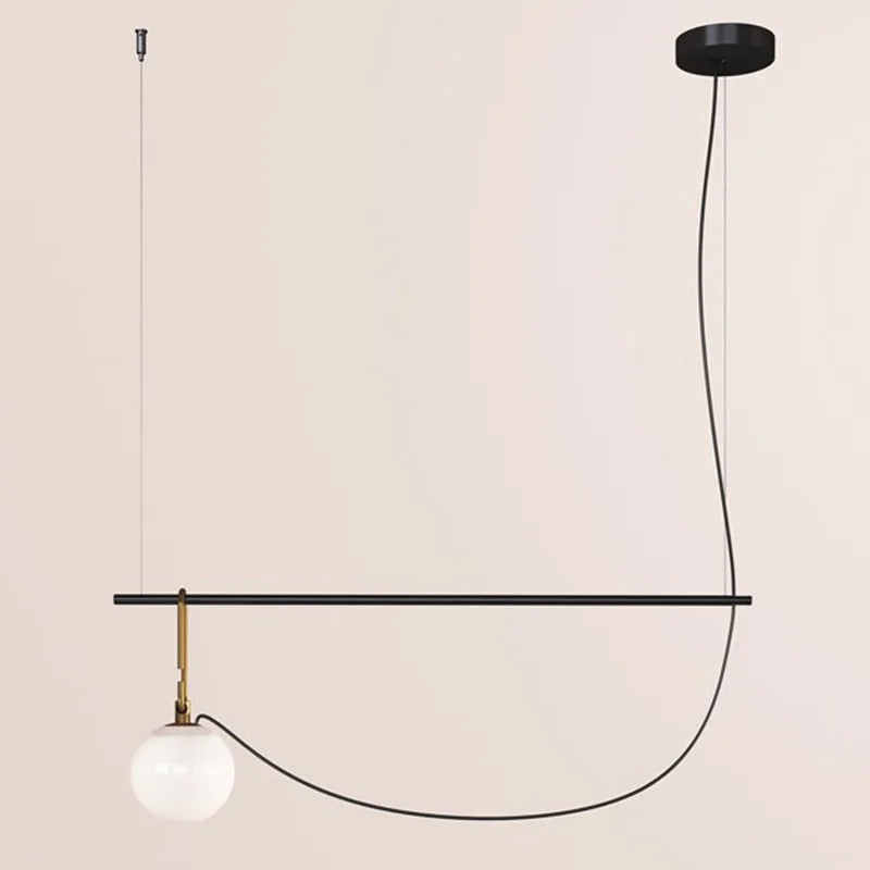Axyaa Glass Ball Pendant Light: Modern Design for Bedroom, Bar, and Cafe