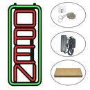 Axyaa Vertical LED Neon Open Sign - Ultra Bright for Store Promotions