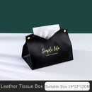 Axyaa PU Leather Tissue Box Case: Stylish Napkin Holder & Paper Storage