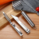 Axyaa Stainless Steel Peeler Slicer Grater for Fruits and Vegetables