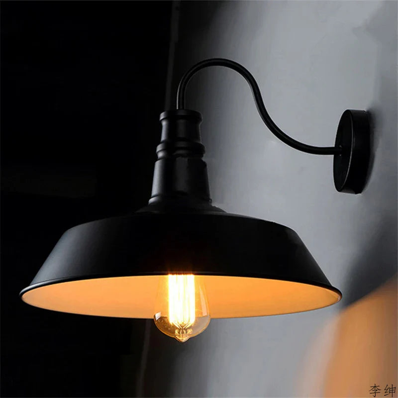 Axya Nordic Vintage Wall Light Retro Loft Bedside Lamp Industrial Decor Kitchen Fixture