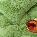 Axyaa Long Hair Velvet Duvet Cover Set - Queen Size