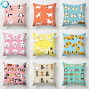 Axyaa Dog Print Cushion Cover 45X45CM Home Sofa Decor Pillow Case