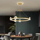 Axyaa Luxury Crystal Chandelier: Modern Nordic LED Lighting Set for Living Room, Restaurant & Bedroom