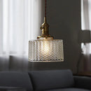 Axyaa Nordic Green Glass LED Pendant Light - Vintage Hanging Lamp