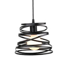 Axyaa Spiral Swirl Pendant Light - Modern Nordic Retro Loft Ribbon Shade.