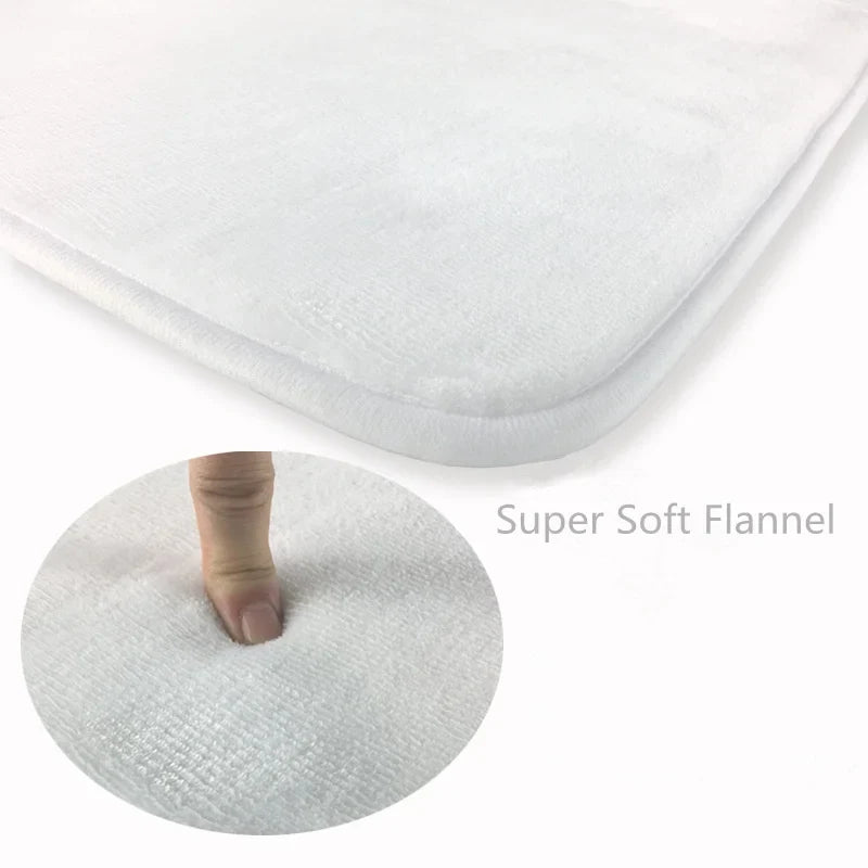 Axyaa Charming Cats Memory Foam Bath Mat - Anti-slip Coral Personalized Doormat