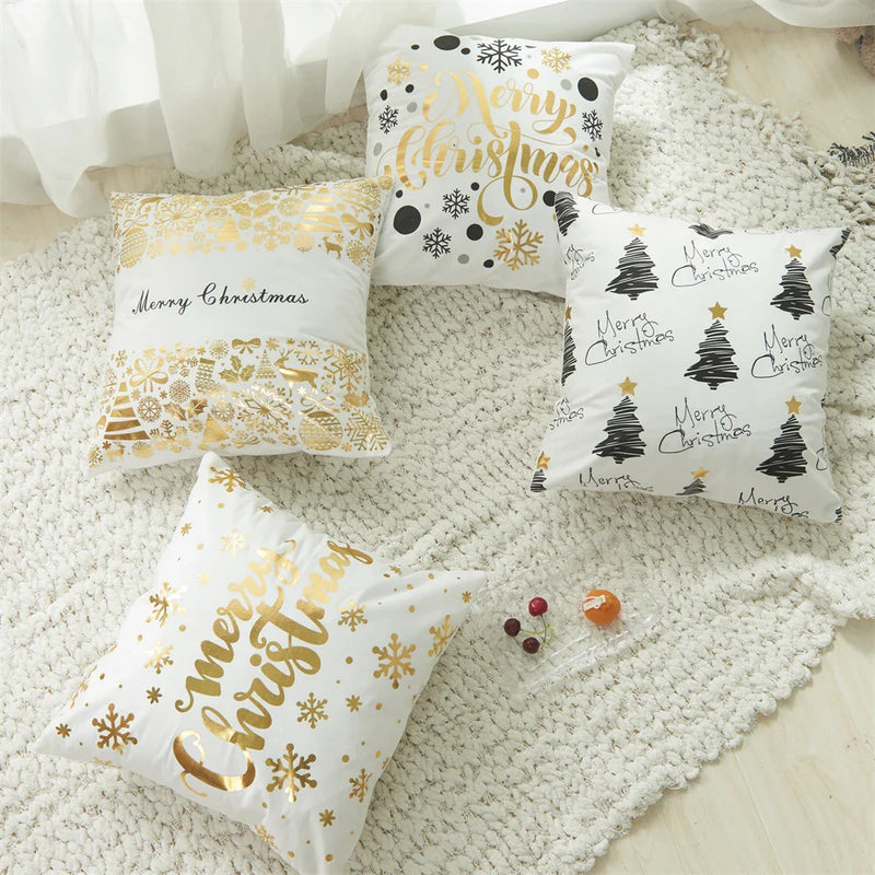 Axyaa Christmas Cushion Cover 18x18 Modern Home Decor Gift