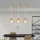 Axyaa Retro Iron Cage Pendant Chandelier for Restaurant Kitchen