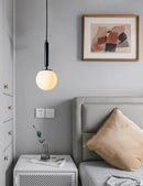 Axyaa Glass Ball Pendant Light - Modern Nordic Globe Ceiling Lamp