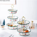 Axya Ceramic Fruit Plate Multilayer Cake Stand Display Stand Home Decor Display Frame