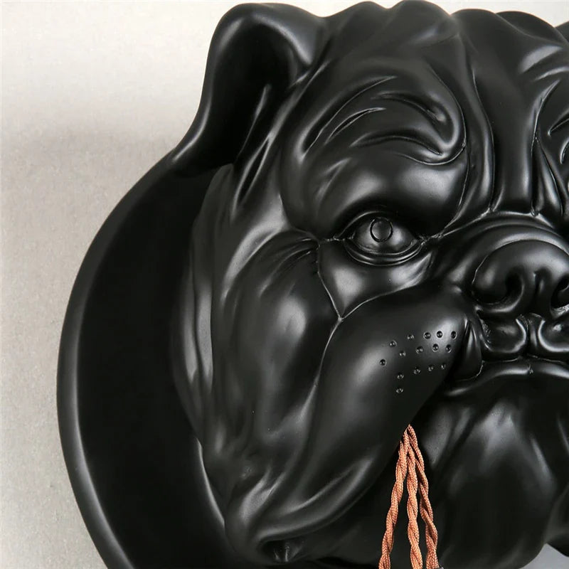 Axyaa Bulldog Resin Wall Lamp for Home Decor and Lighting Fixtures