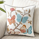 Axyaa Floral Country Style Butterfly Cushion Cover, 45x45cm, Home Decoration