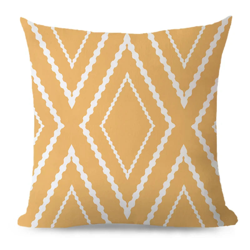 Axyaa Velvet Cushion Cover 45*45 - Boho Aztec Decorative Pillow for Home Sofa