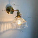 Axyaa Glass Lampshade Modern Wall Sconce LED Indoor Wall Lamp