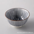 Axyaa Wind Ceramic Salad Bowl Set - Stylish Threaded Rice Bowls for Home