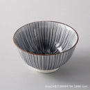 Axyaa Wind Ceramic Salad Bowl Set - Stylish Threaded Rice Bowls for Home