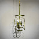 Axyaa Retro Industrial Crystal Pendant Lamp - Black Gold Vintage Chandelier