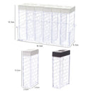 Axyaa Spice Storage Jars Set, Transparent Double-Sided Opening Containers