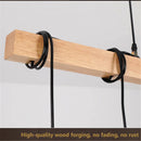 Axyaa Solid Wood Pendant Lamp Chandelier for Living Room and Dining Room