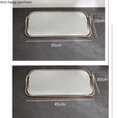 Axya Gold Oval Mirror Storage Tray for Jewelry and Small Items