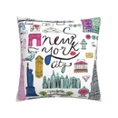 Axyaa Nordic Linen Graffiti Cushion Cover for Sofa Decoration